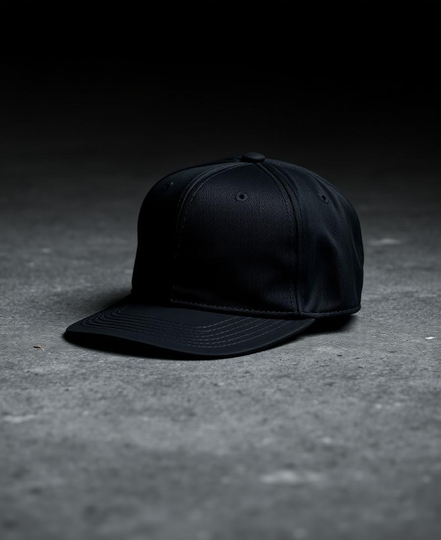 Boné Aba Curva Preto